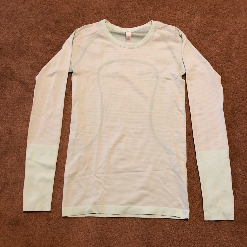 Mint Lululemon Swiftly Tech Crew Long Sleeve